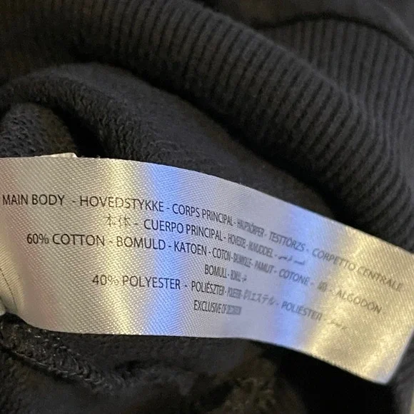 Ariat Women XL Black Studded Sleeve Logo Hoodie Sweatshirt Pullover Cotton Blend - Picture 4 of 10